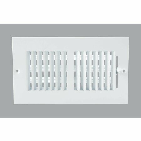 HOME IMPRESSIONS White Steel 5.75 In. Wall Register 2SW0804WH-B